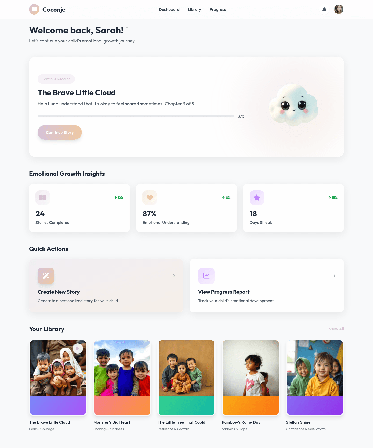 Coconje UI Design 1